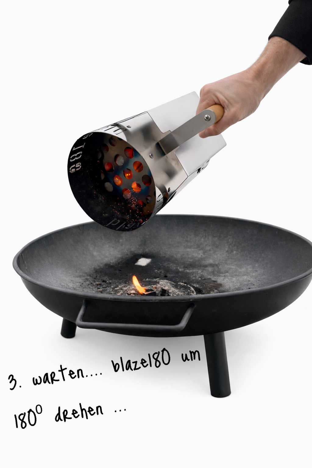 DER EINZIGE BEIDSEITIG ENTZÜNDBARE ANZÜNDKAMIN